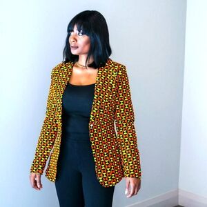 Lori African Print Blazer